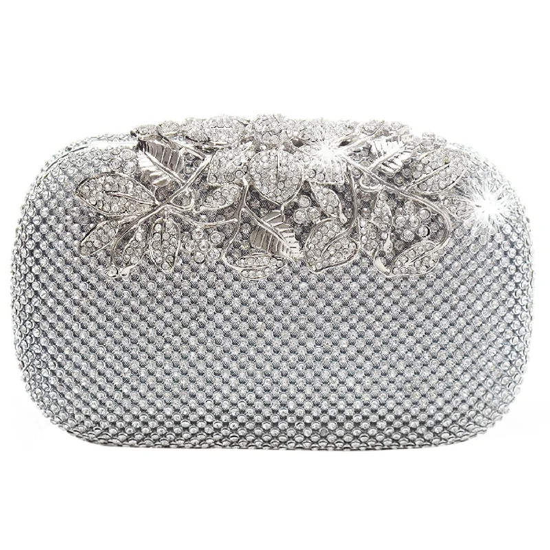 Luxurious leather evening clutches with embossed patterns for a rich, polished appearance -Crystal Diamond Evening bag