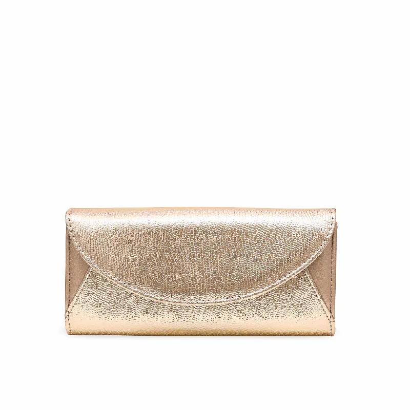 Satin evening bags with modern geometric designs for a trendy, chic accessory -Golden Casual Wallet P70687