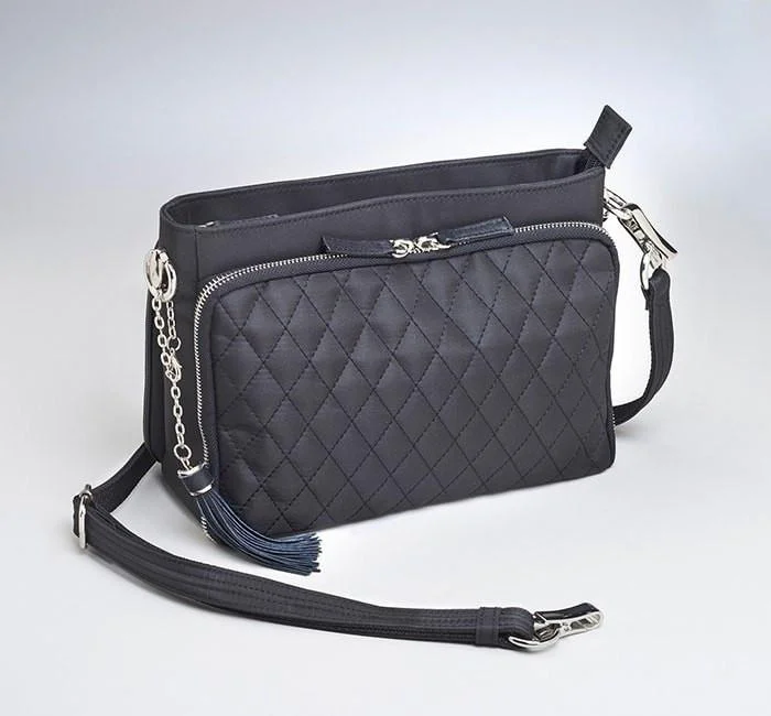 Elegant evening bags with lace or mesh detailing for a romantic touch at events -Clutch Purse, Quilted Microfiber