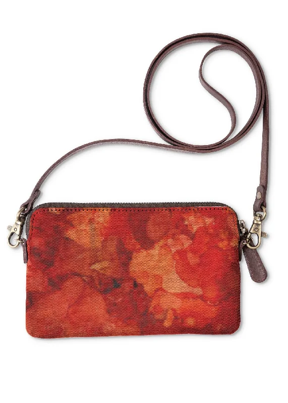 Compact clutch bags with chain straps for hands-free convenience at evening events -Hot Soul On Fire Orange