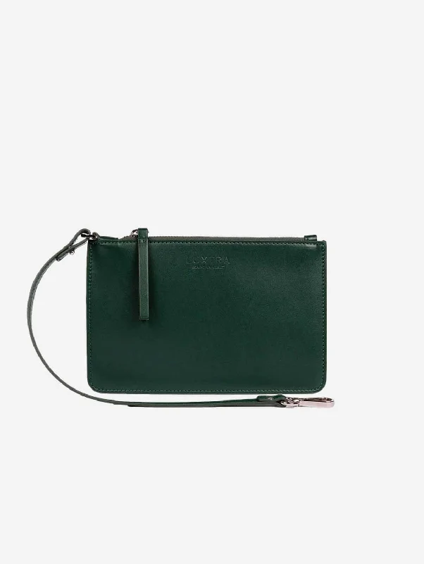 Evening bags with detachable straps for versatile carrying options at formal events -The Junko Apple Leather Vegan Pouch | Ivy