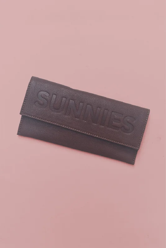 Bold and unique evening clutches with unconventional shapes for a statement-making appearance -Leather Sunglasses Case