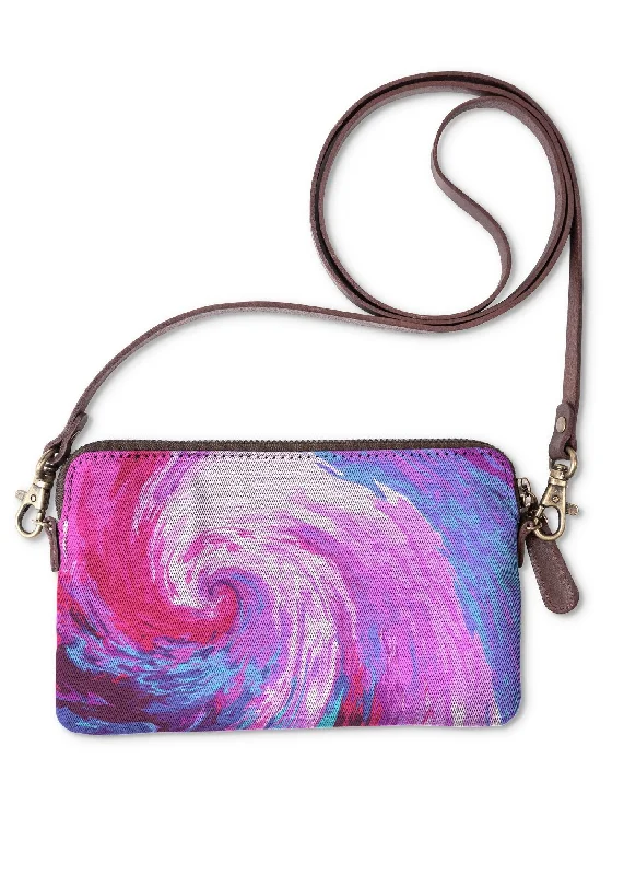 Petite evening bags with compact, sleek designs for a minimalist evening accessory -Pink Swirl