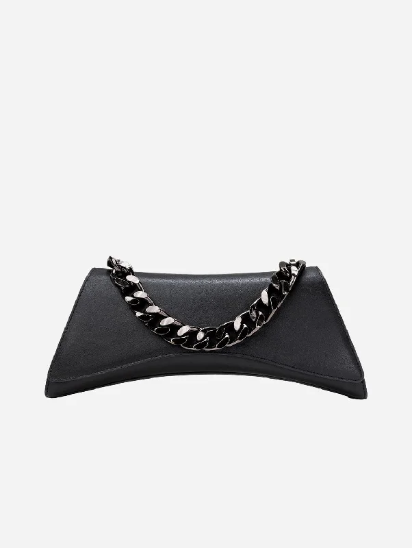 Elegant gold evening clutches with glittering embellishments for a chic, festive vibe -Satori Vegan Cactus Leather Clutch | Matte Black